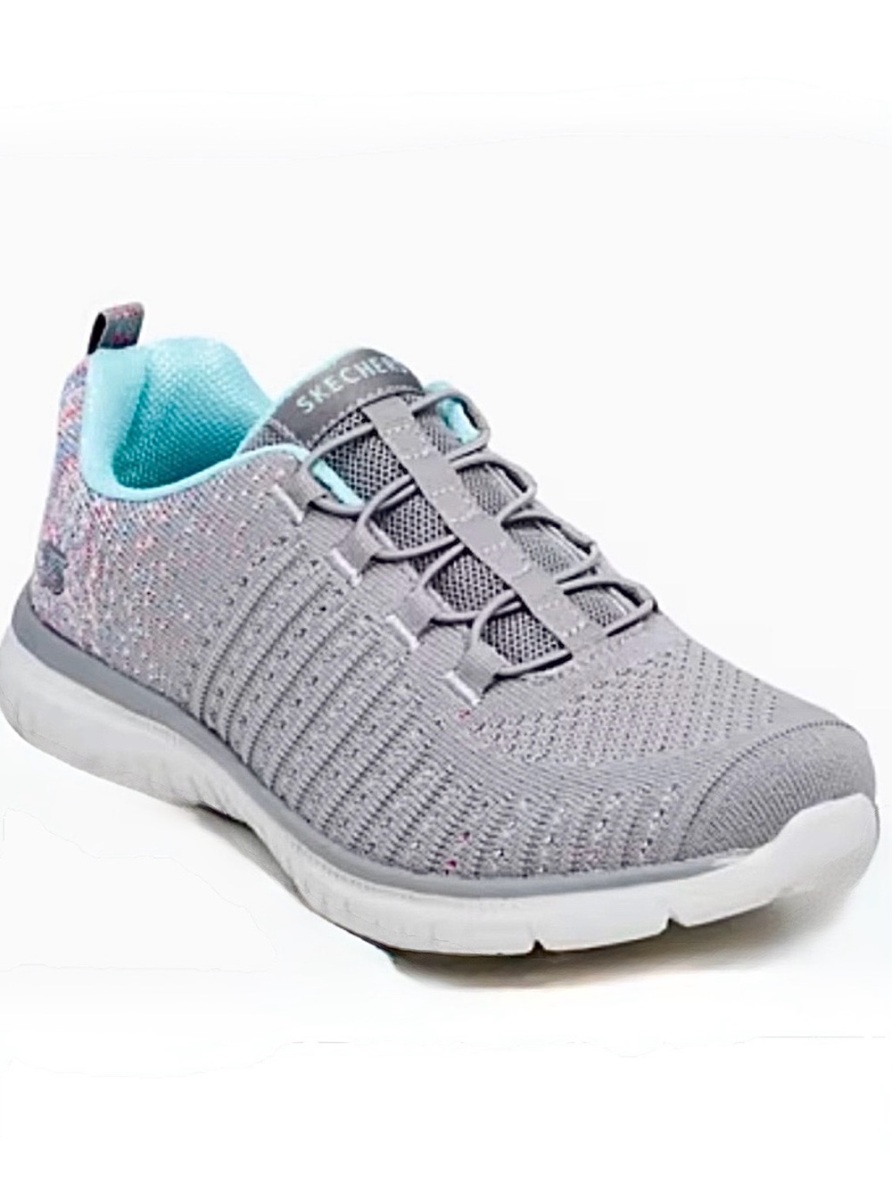 Skechers Memory Foam Slip-On Sneakers Gray Women’s Walking Shoes